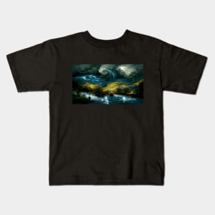 The Sky of Vincent Van Gogh (Day47) Kids T-Shirt